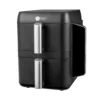 AFRA Dual Air Fryer 9L 2400W black air fryer with two baskets for UK kitchens