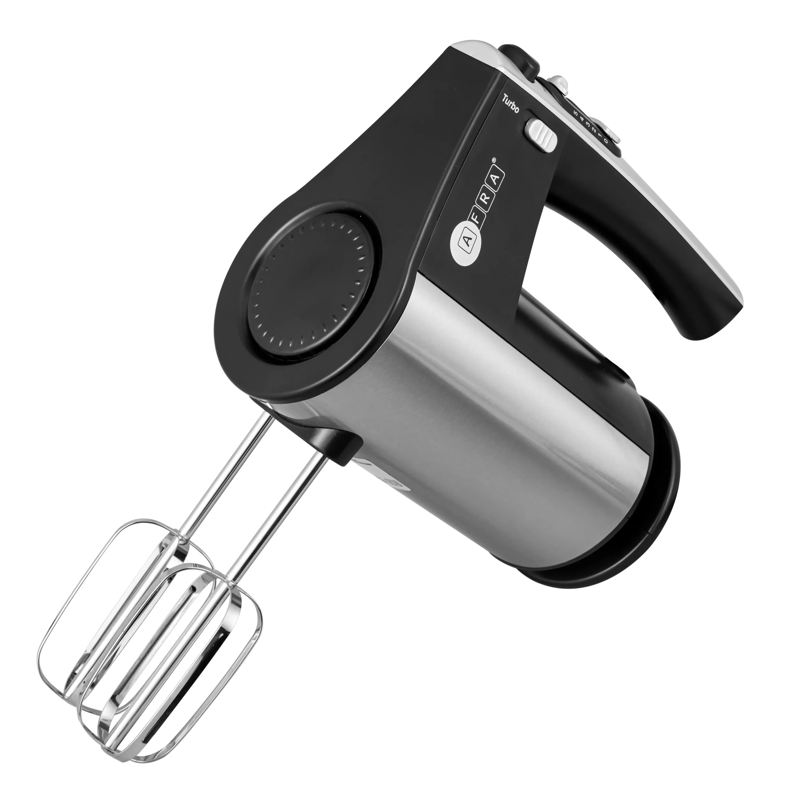 afra-hand-mixer-300w-10-speed-with-turbo-stainless-steel-black