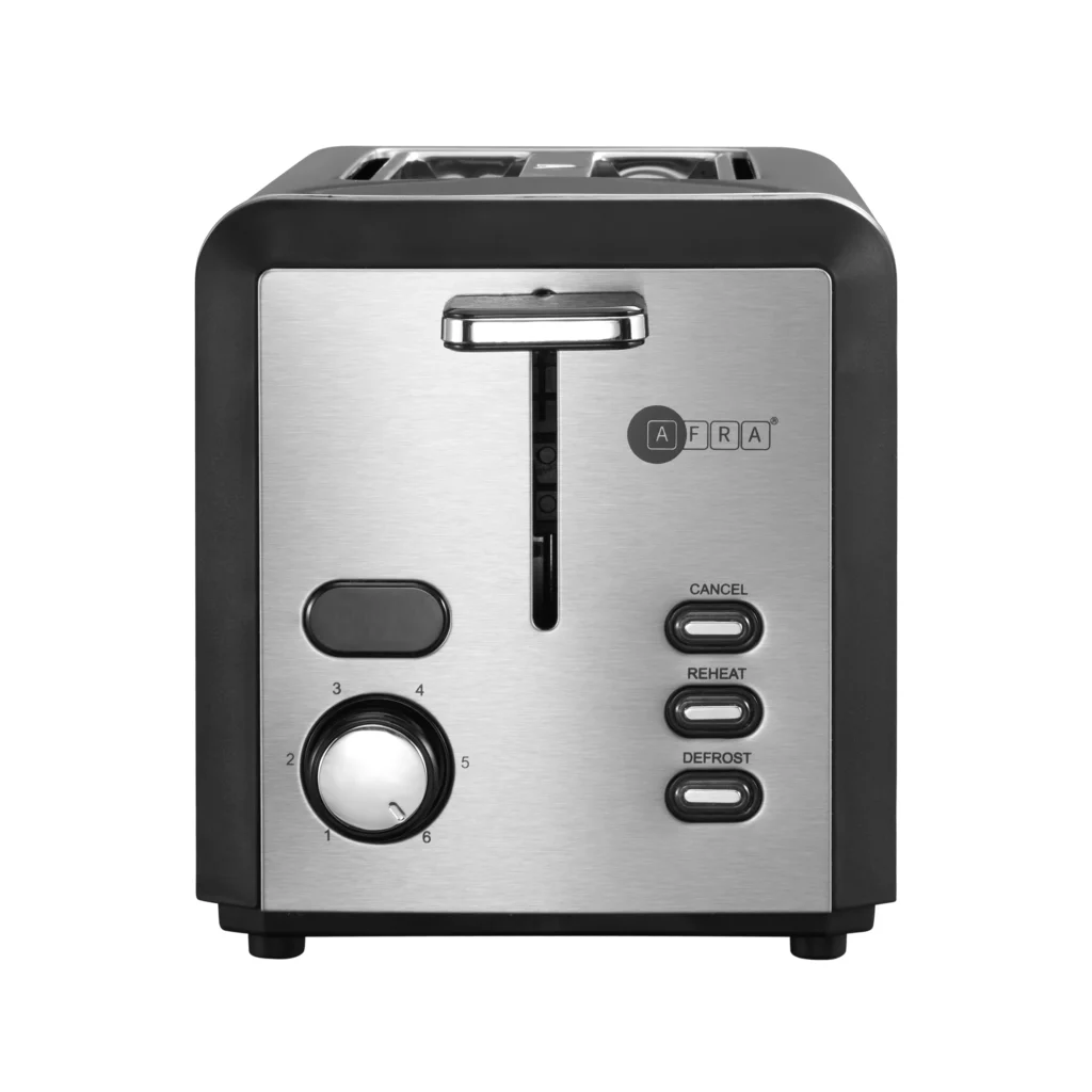 AFRA 800W 2-Slice Toaster with 6 Browning Levels